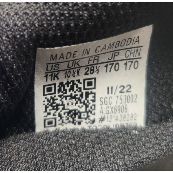 Adidas Goletto VIII FG Junior Size 11K Black Blue Athletic Soccer Cleats GX6906 - Picture 10 of 11